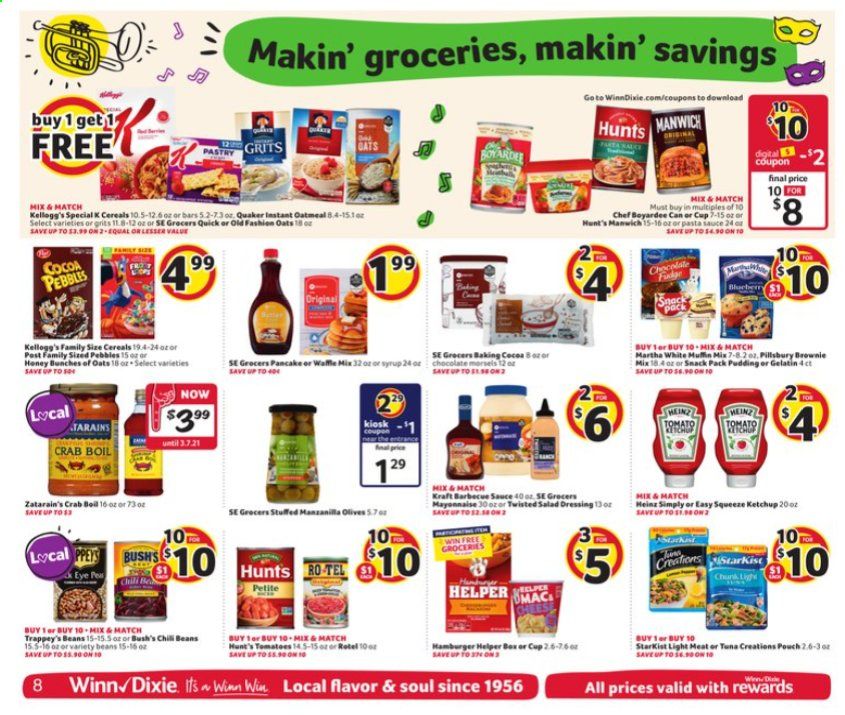Winn Dixie (AL, FL, GA, LA, MS) Weekly Ad Flyer January 20 to January 26