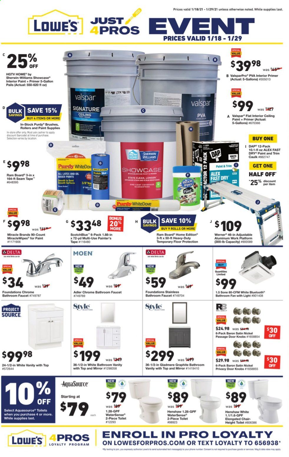 Lowe's Weekly Ad Flyer January 18 to January 29
