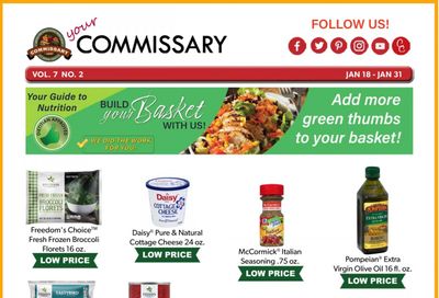 Commissary Weekly Ad Flyer January 18 to January 31