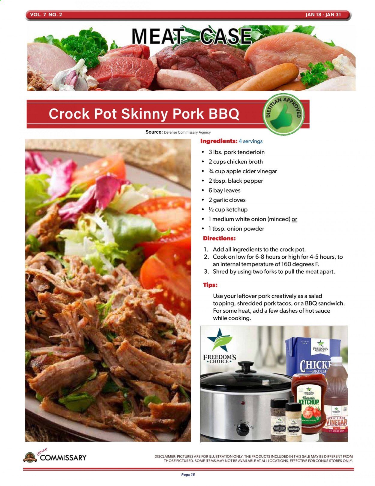 Commissary Weekly Ad Flyer January 18 to January 31