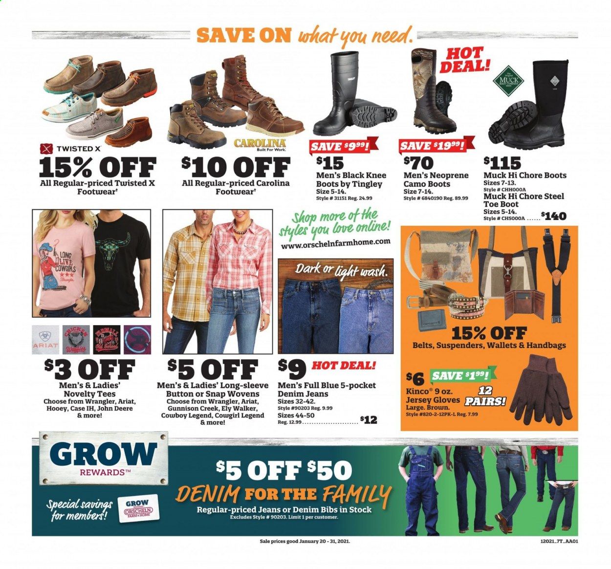 Orscheln Farm and Home Weekly Ad Flyer January 20 to January 31