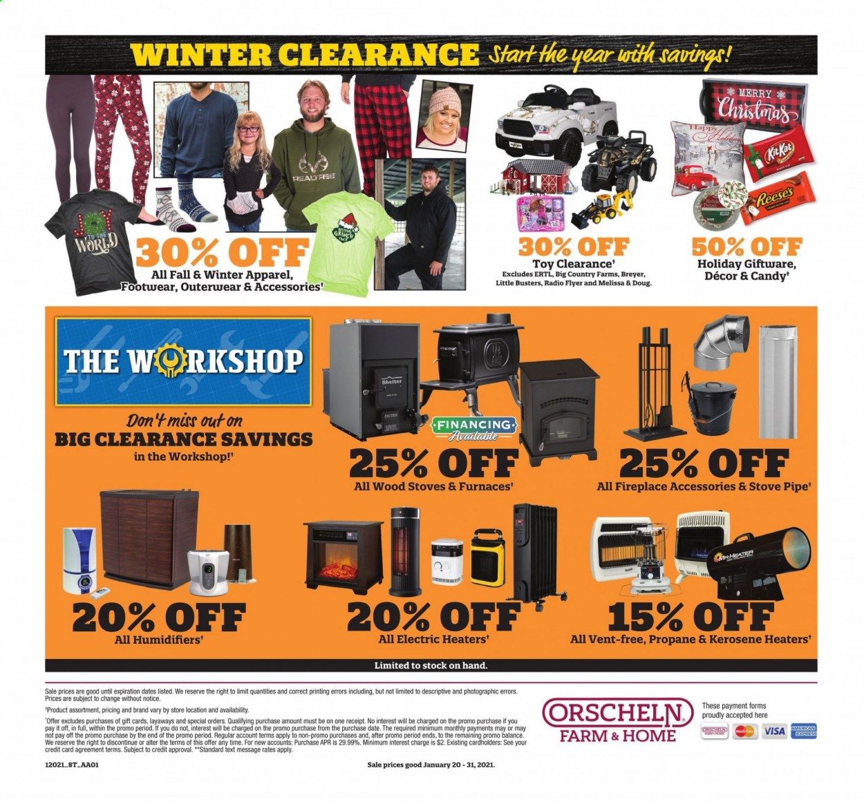Orscheln Farm and Home Weekly Ad Flyer January 20 to January 31