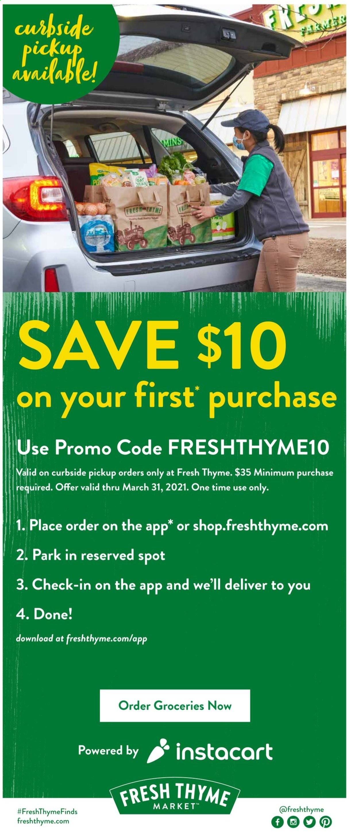 Fresh Thyme Weekly Ad Flyer January 20 to January 26