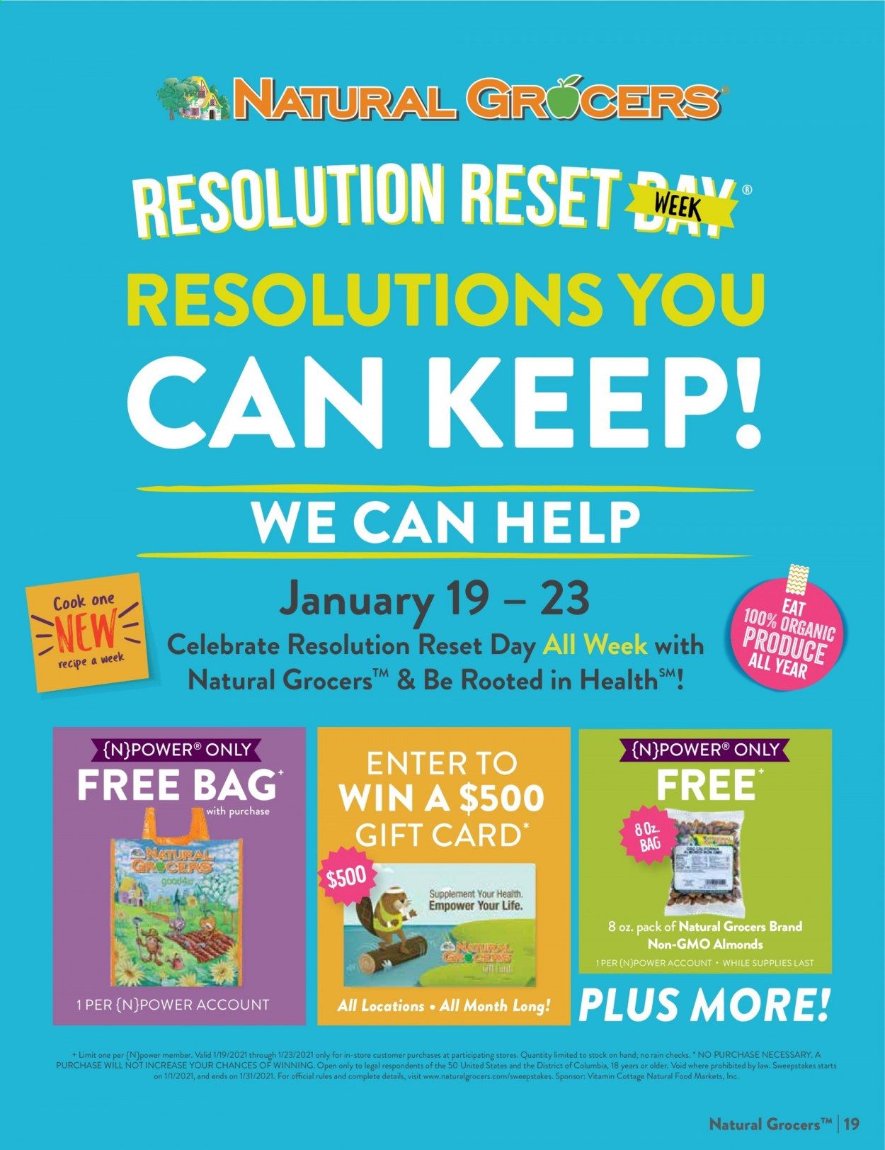 Natural Grocers Weekly Ad Flyer January 11 to January 30