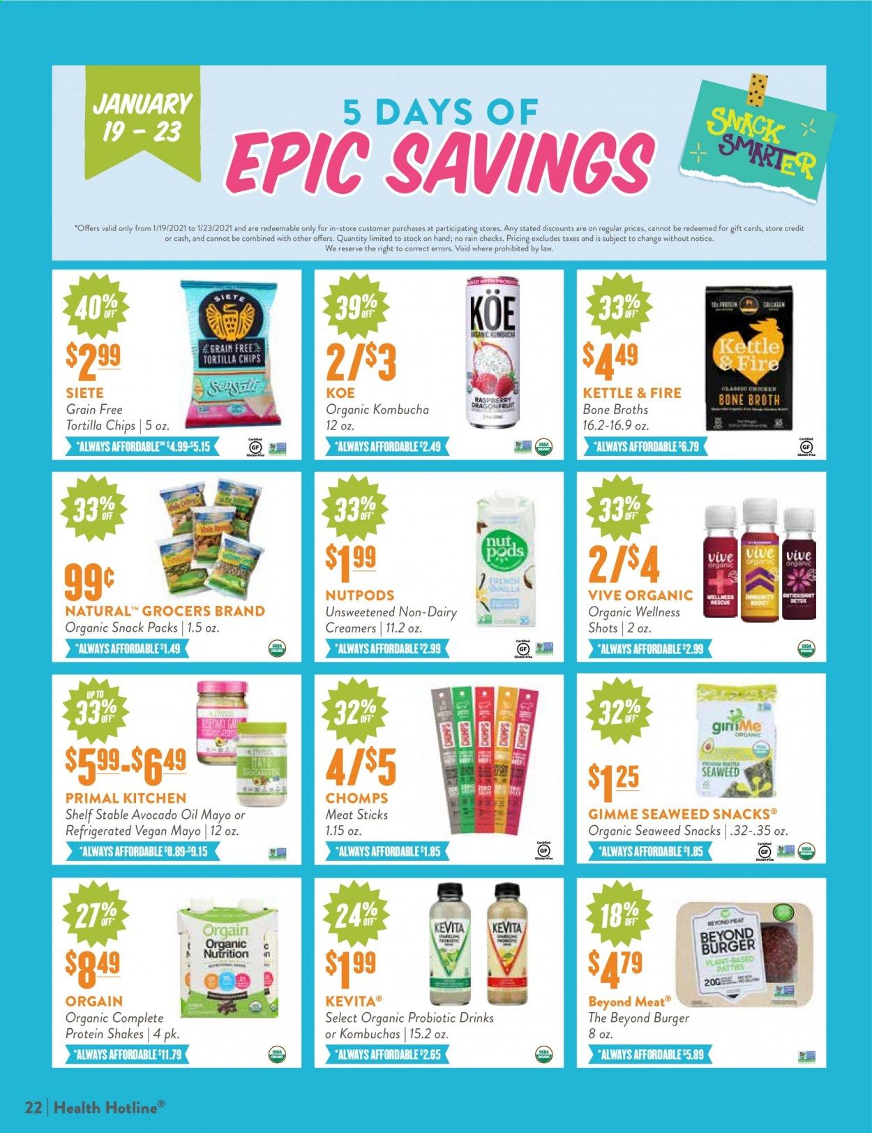 Natural Grocers Weekly Ad Flyer January 11 to January 30
