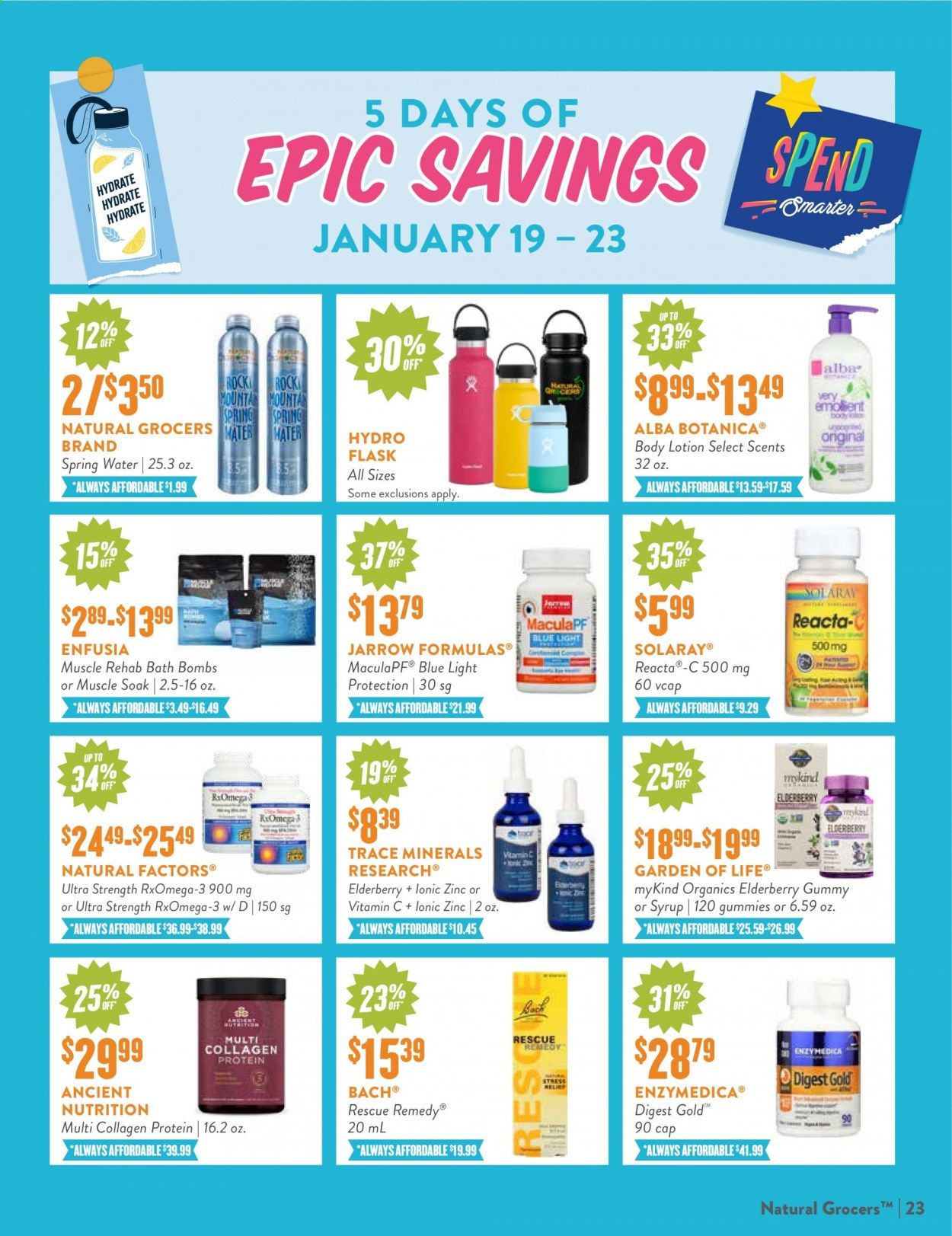 Natural Grocers Weekly Ad Flyer January 11 to January 30
