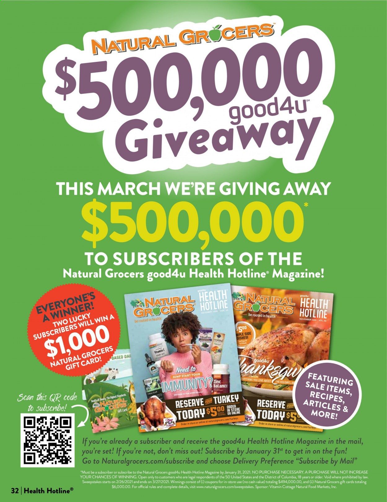 Natural Grocers Weekly Ad Flyer January 11 to January 30