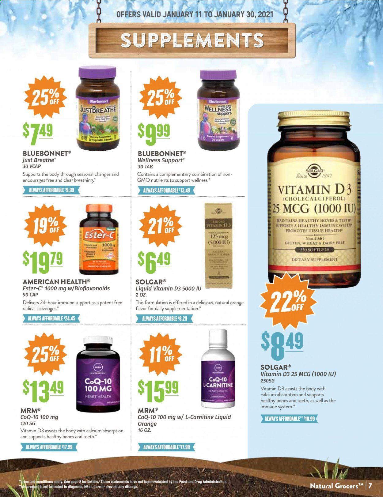 Natural Grocers Weekly Ad Flyer January 11 to January 30
