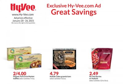 Hy-Vee (IA, IL, KS, MN, MO, NE, SD, WI) Weekly Ad Flyer January 20 to January 26