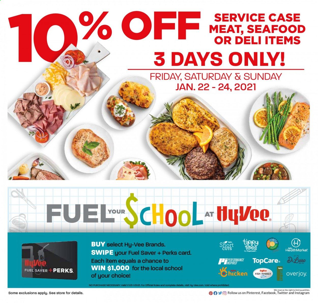 Hy-Vee (IA, IL, KS, MN, MO, NE, SD, WI) Weekly Ad Flyer January 20 to January 27