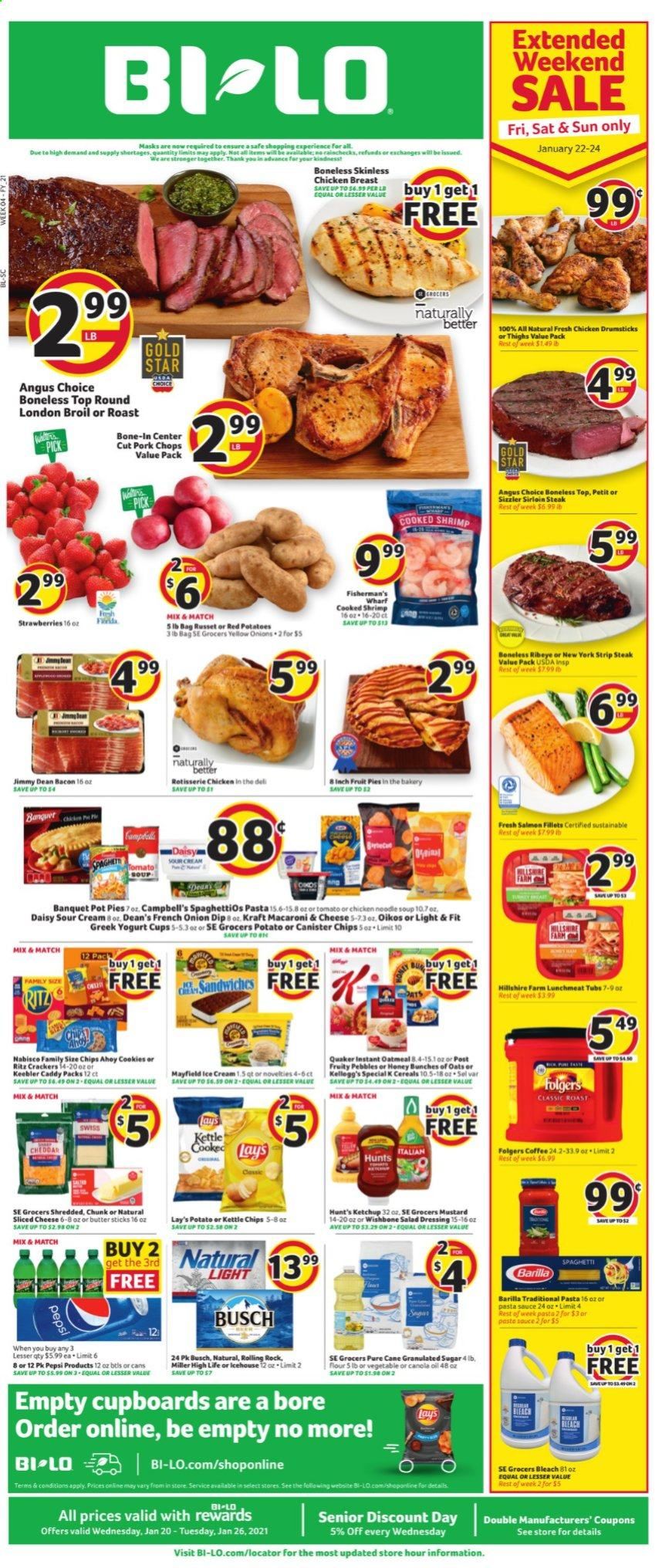 BI-LO Weekly Ad Flyer January 20 to January 26