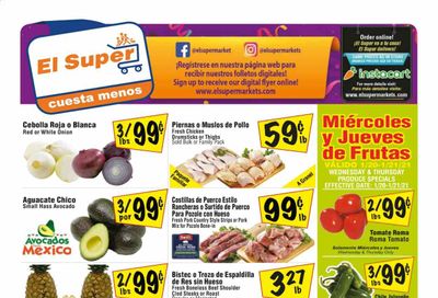 El Super (AZ, CA, NM, NV, TX) Weekly Ad Flyer January 20 to January 26