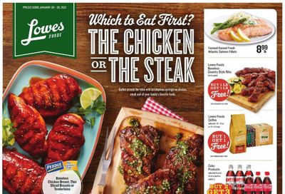 Lowes Foods Weekly Ad Flyer January 20 to January 26