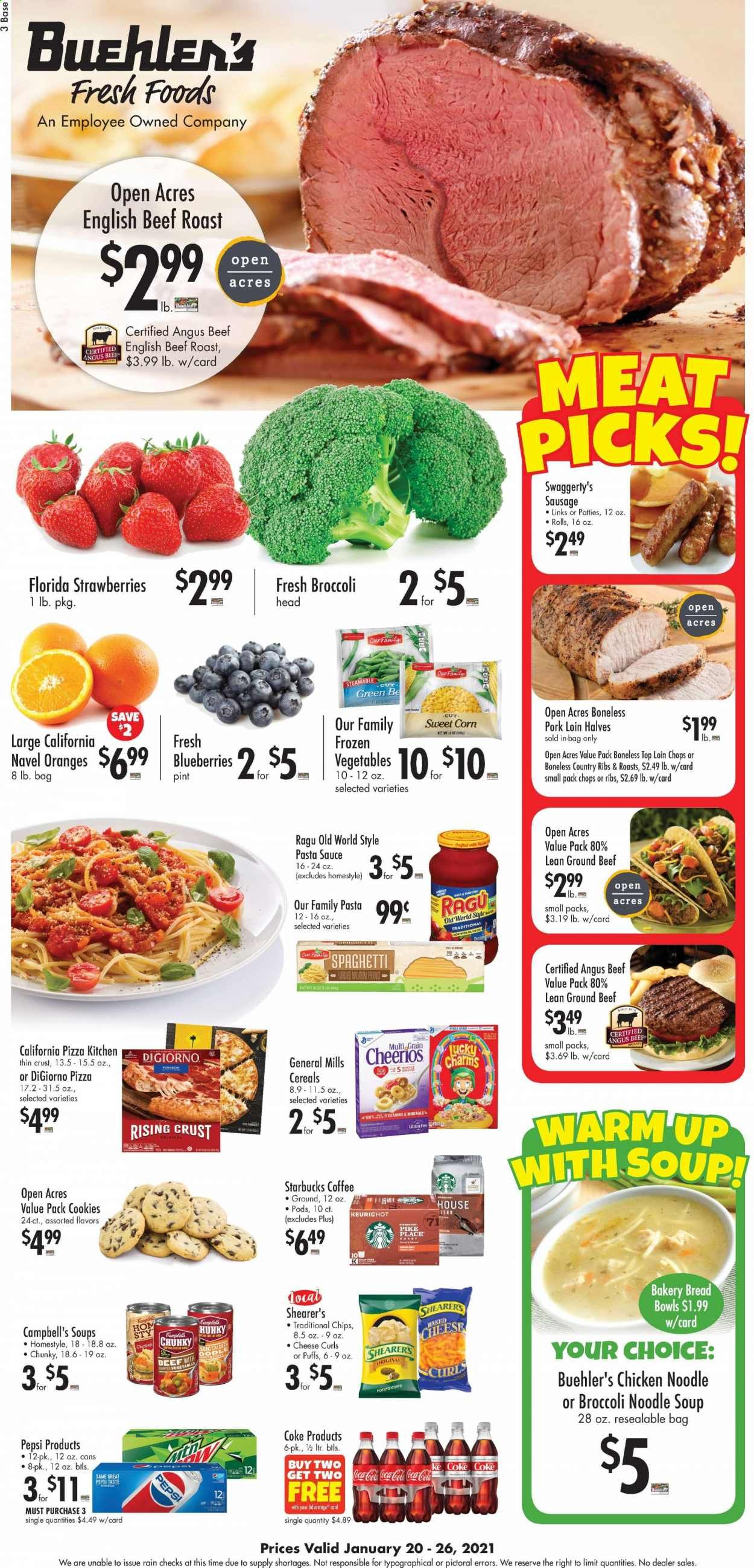 Buehler's Weekly Ad Flyer January 20 to January 26
