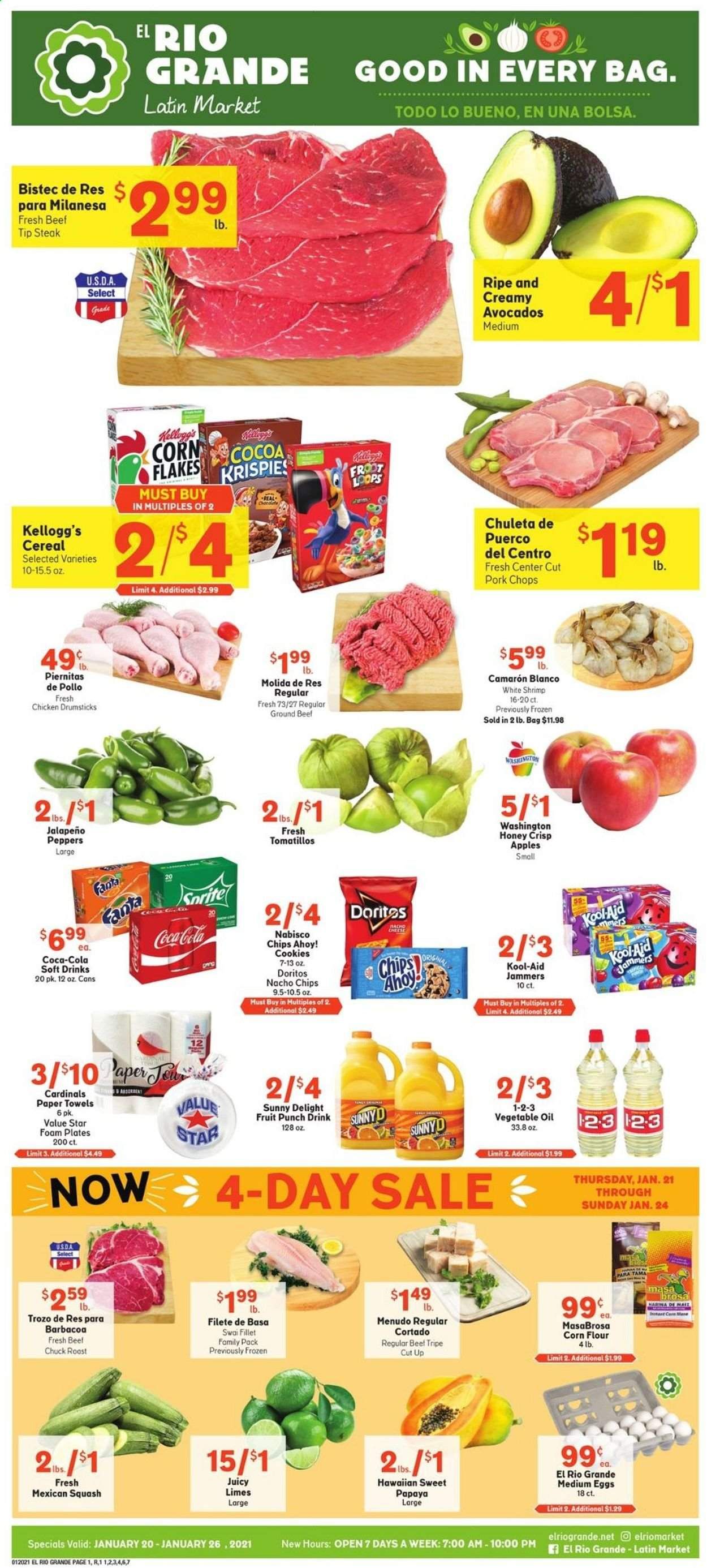 El Rio Grande (10, 21, 25, 30, 34, 53, 90) Weekly Ad Flyer January 20 to January 26