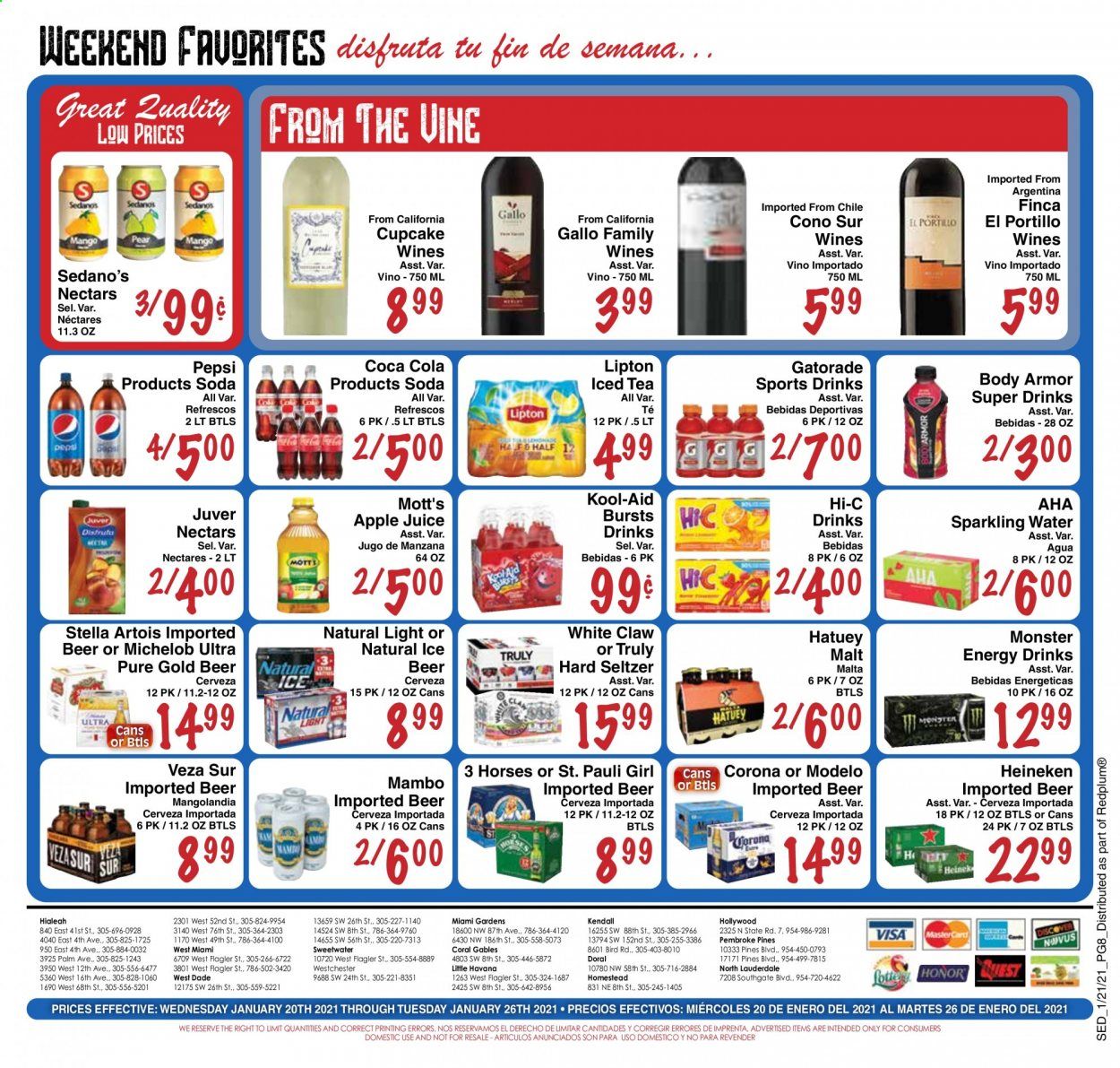 Sedano's (FL) Weekly Ad Flyer January 20 to January 26