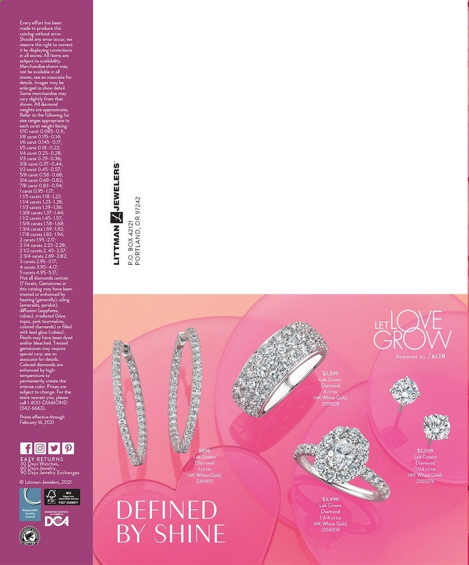 Littman Jewelers Weekly Ad Flyer January 20 to January 27
