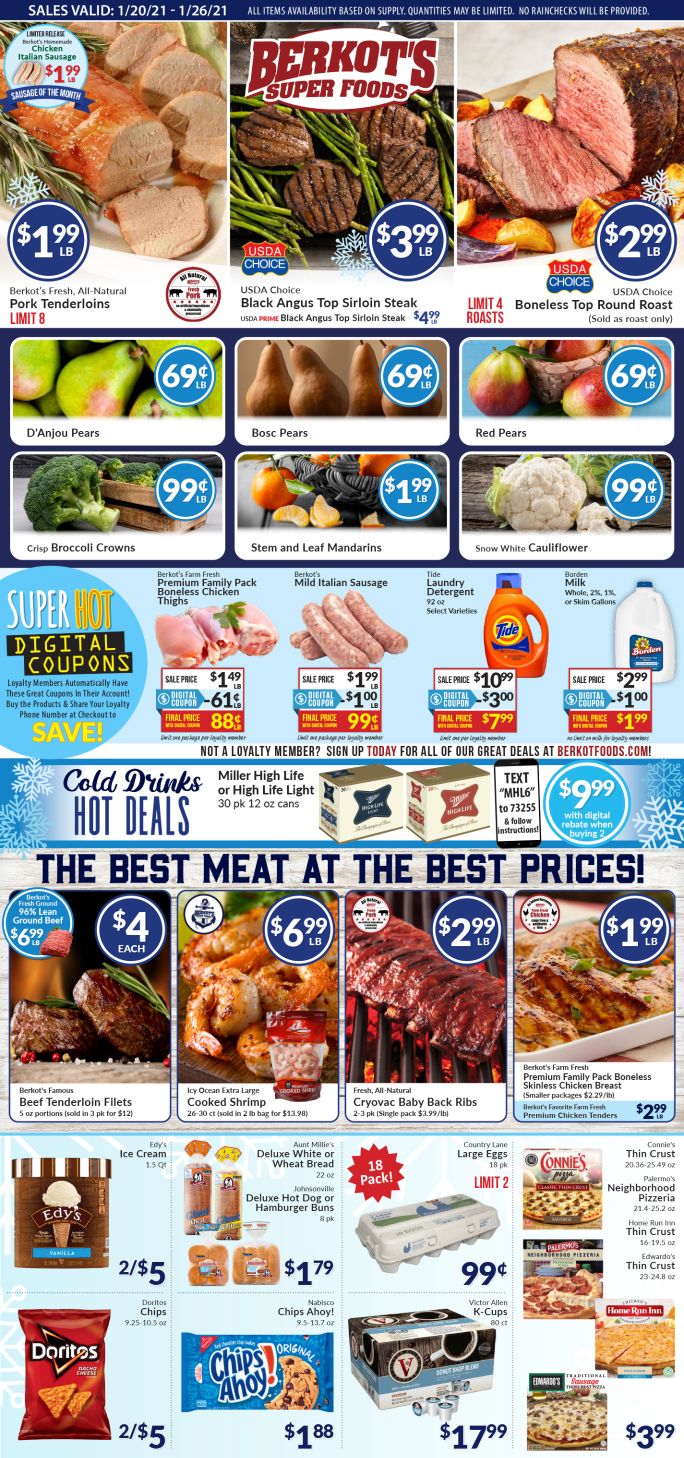 Berkot's Super Foods Weekly Ad Flyer January 20 to January 26, 2021