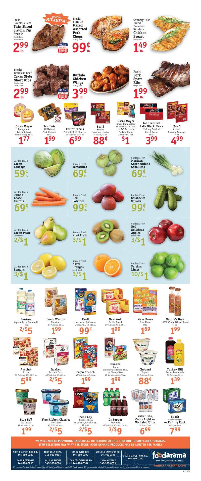 Foodarama Weekly Ad Flyer January 20 to January 26, 2021