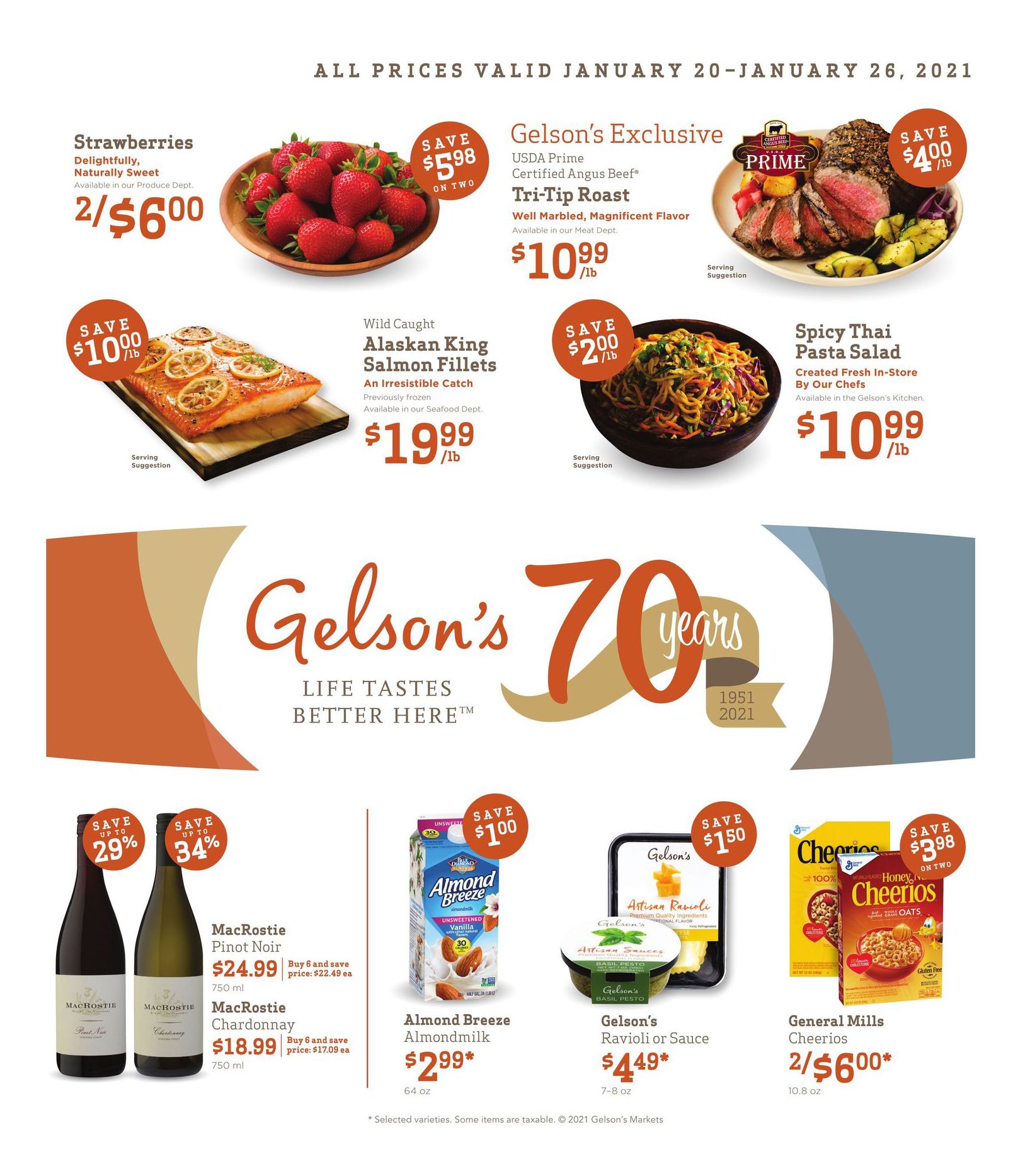Gelson's Weekly Ad Flyer January 20 to January 26, 2021
