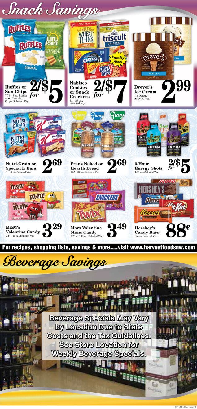 Harvest Foods Weekly Ad Flyer January 20 to January 26, 2021
