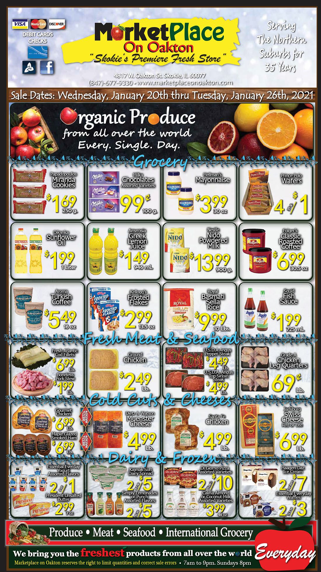 Marketplace On Oakton Weekly Ad Flyer January 20 to January 26, 2021
