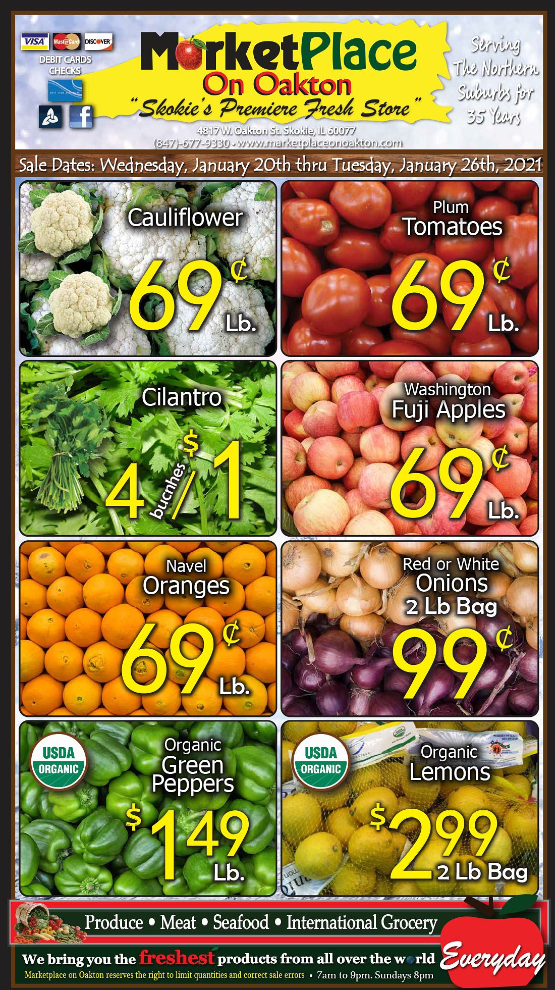 Marketplace On Oakton Weekly Ad Flyer January 20 to January 26, 2021