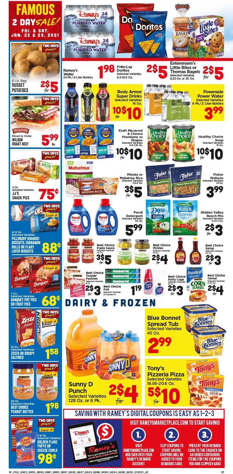 Ramey's Weekly Ad Flyer January 20 to January 26, 2021