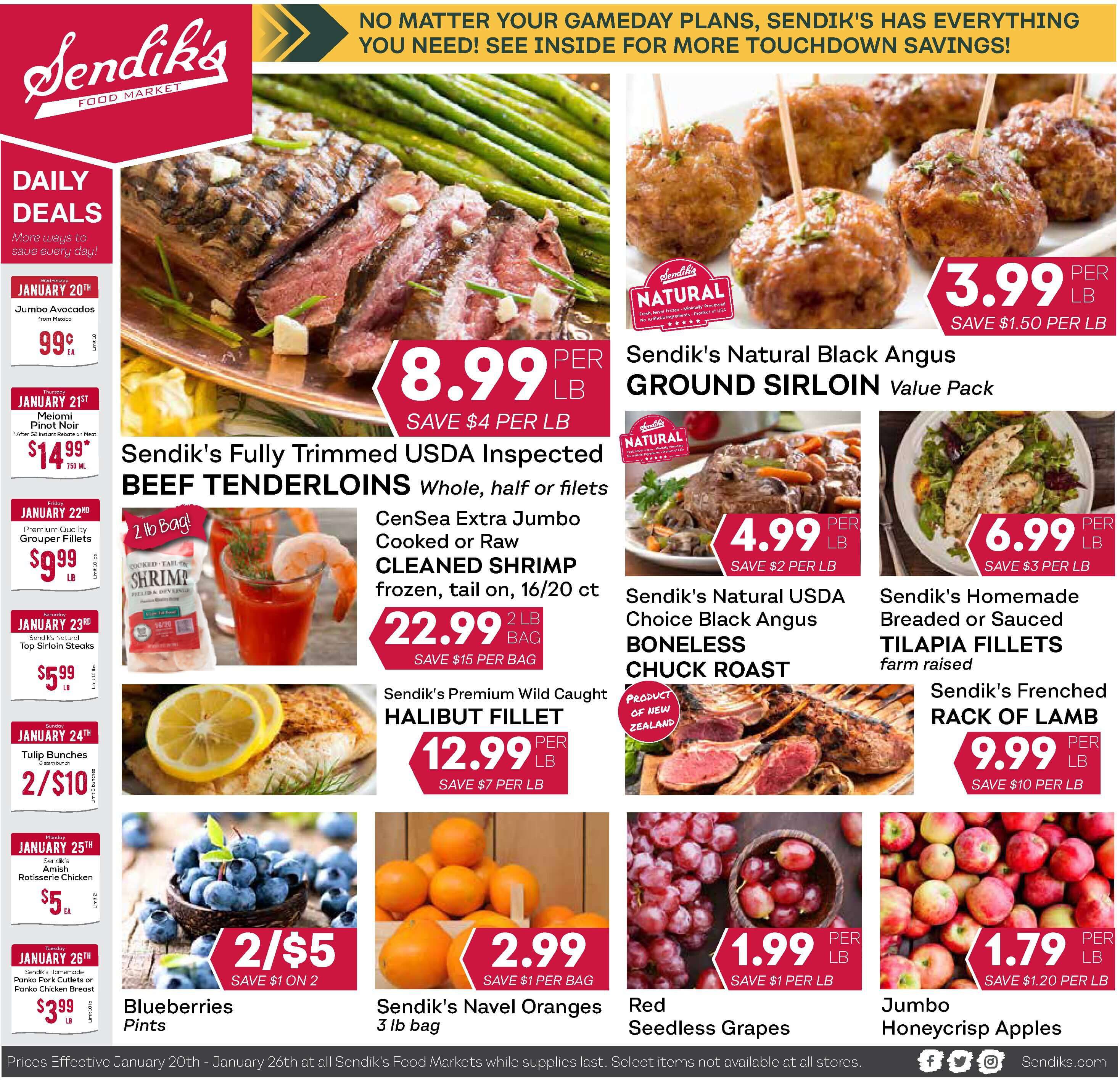 Sendik's Weekly Ad Flyer January 20 to January 26, 2021