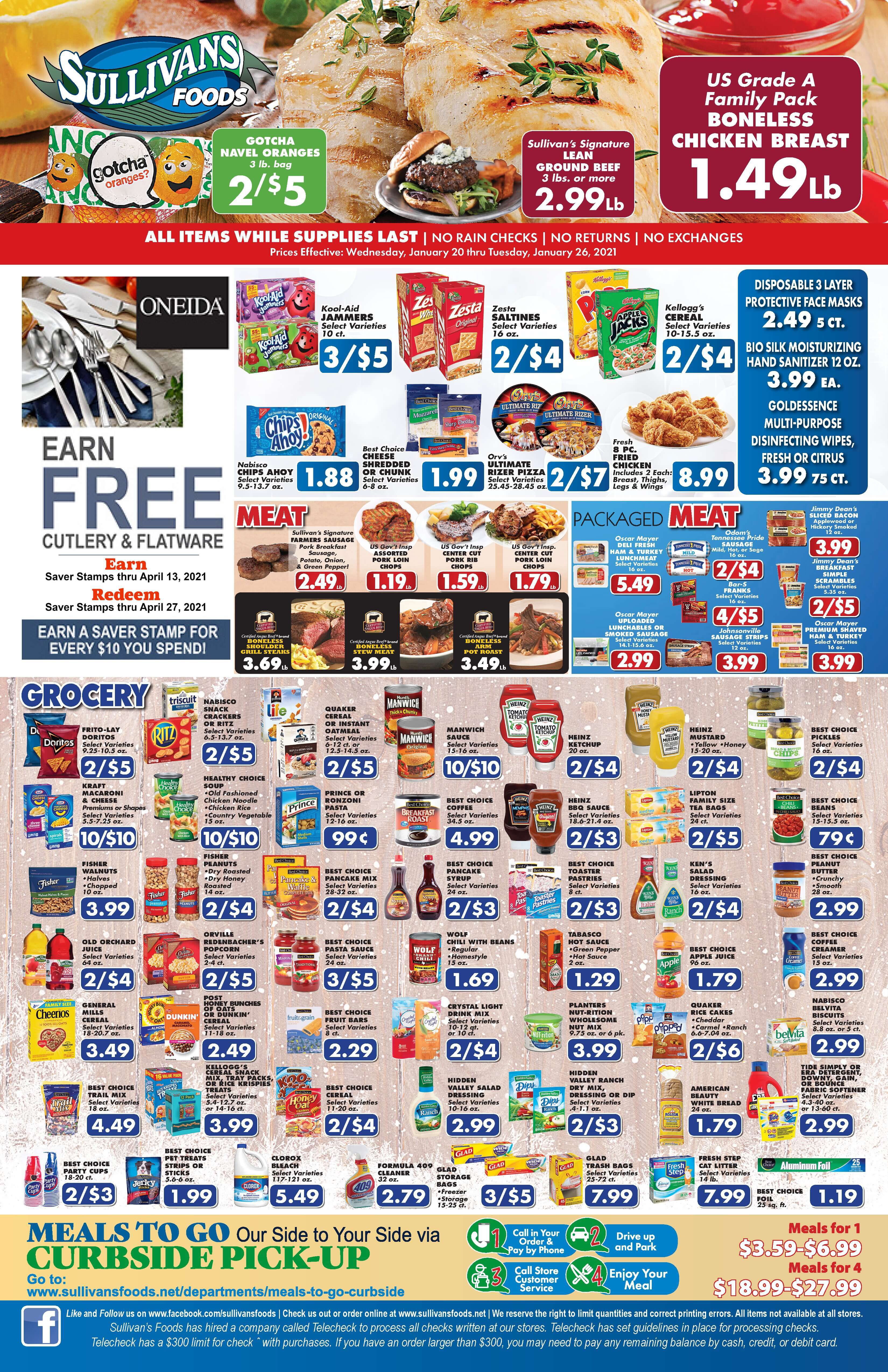 Sullivan's Foods Weekly Ad Flyer January 20 to January 26, 2021