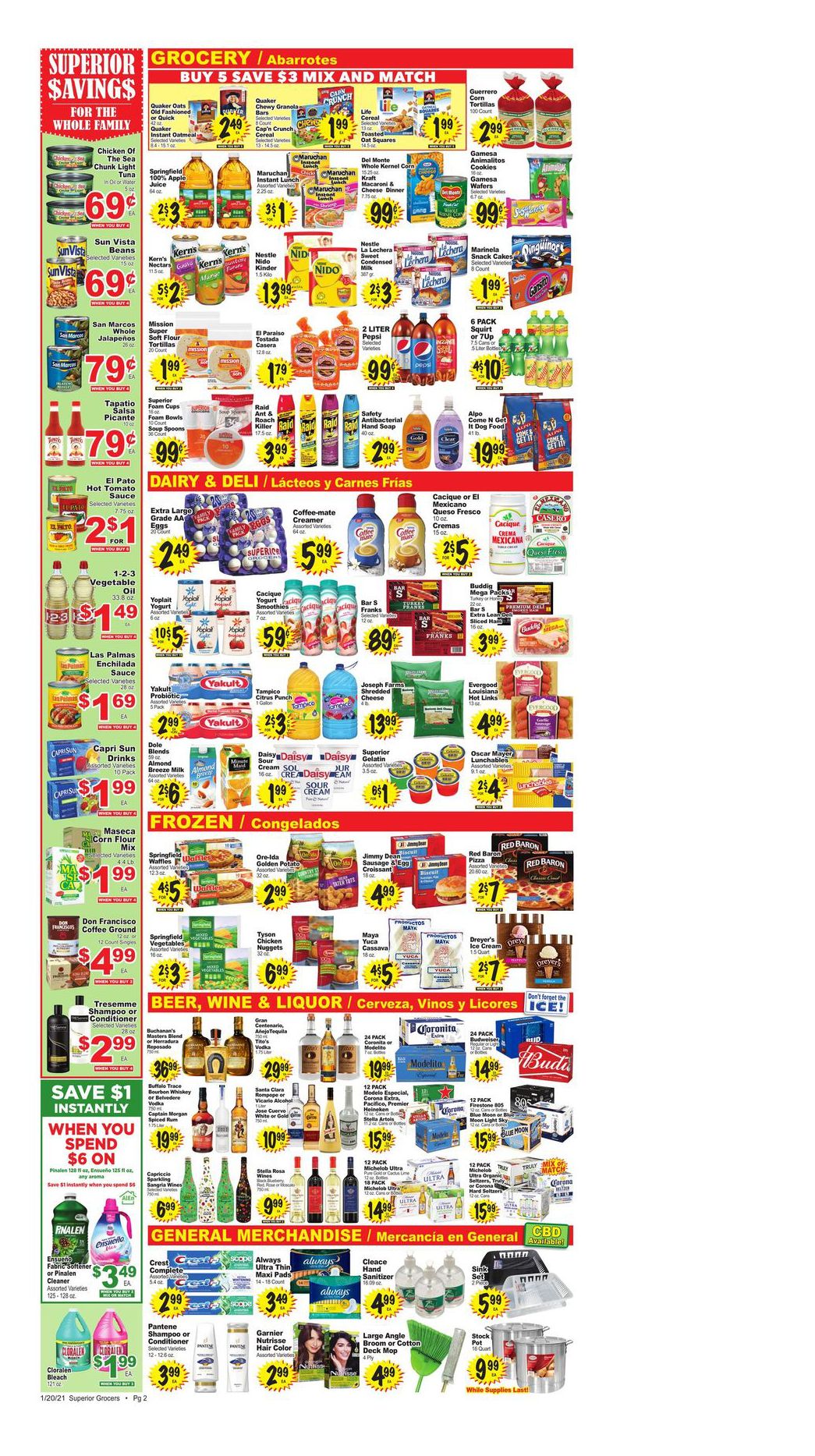 Superior Grocers Weekly Ad Flyer January 20 to January 26, 2021