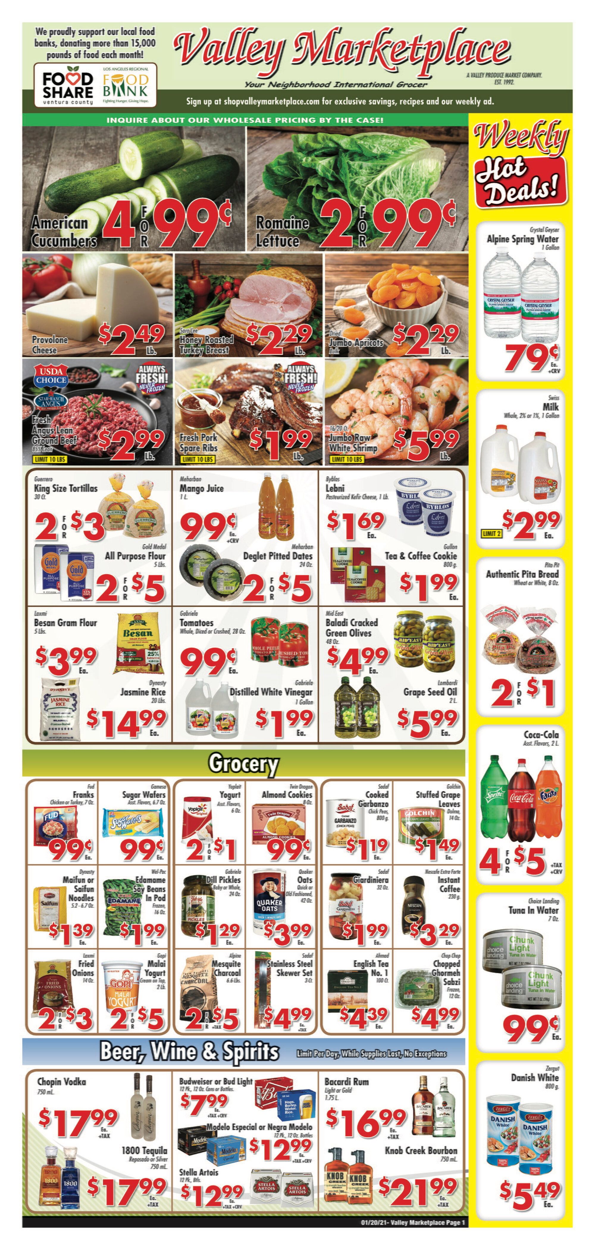 Valley Marketplace Weekly Ad Flyer January 20 to January 26, 2021