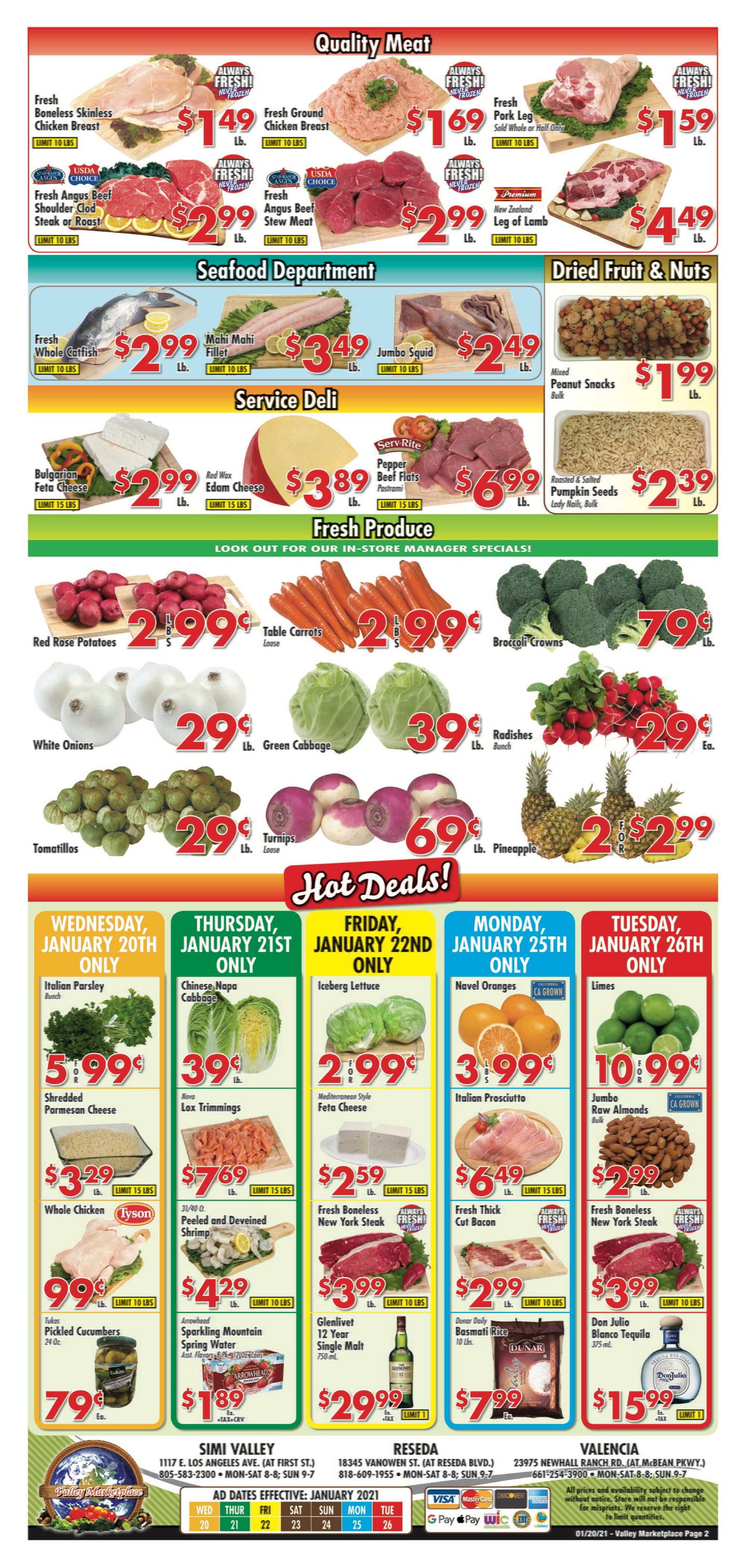 Valley Marketplace Weekly Ad Flyer January 20 to January 26, 2021