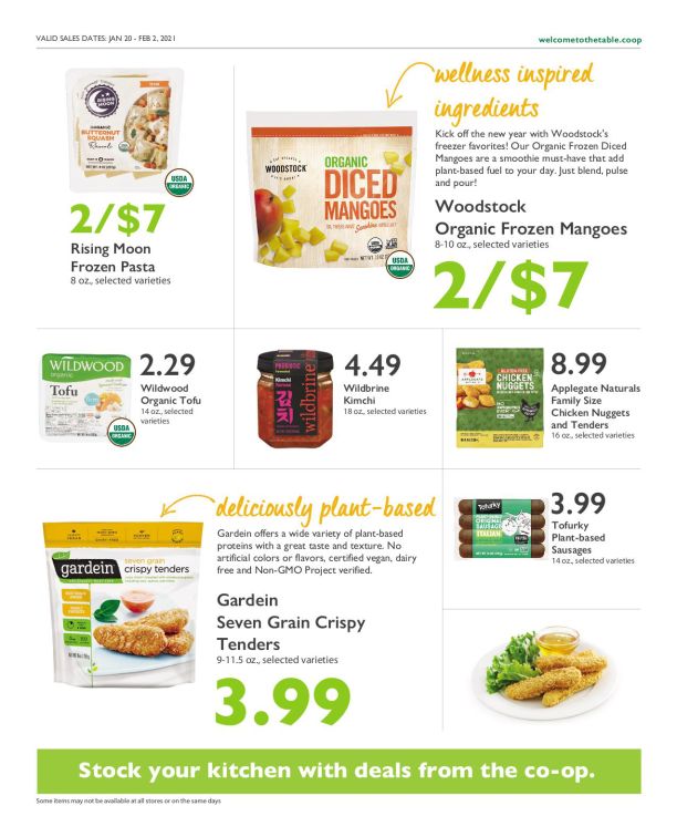 Wheatsville Food Coop Bieekly Ad Flyer January 20 to February 2, 2021
