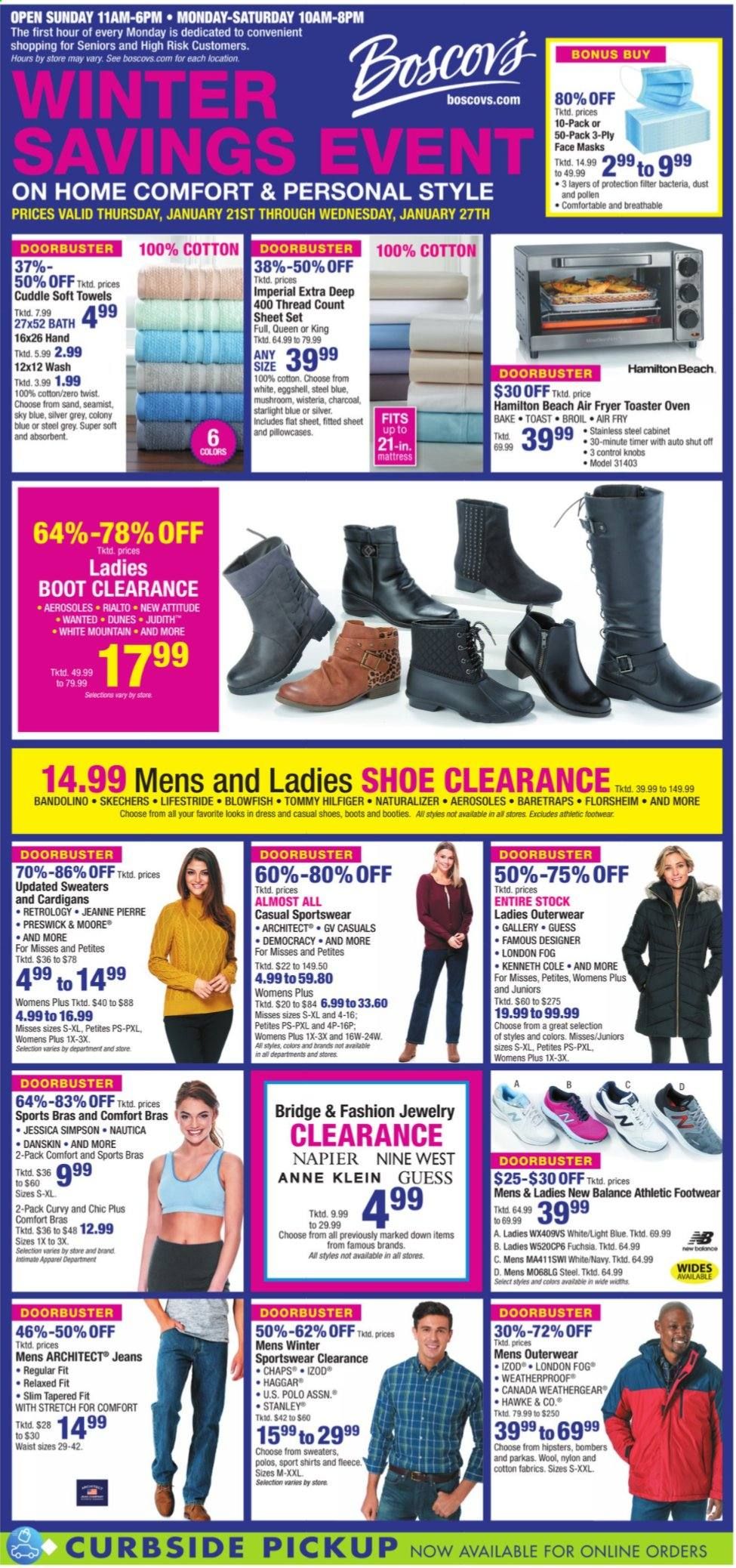 Boscov's Weekly Ad Flyer January 21 to January 27