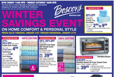 Boscov's Weekly Ad Flyer January 21 to January 27