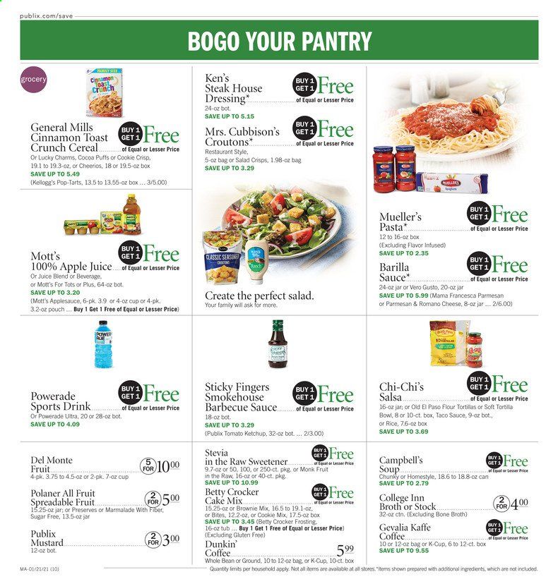Publix (AL, FL, GA, NC, SC, TN, VA) Weekly Ad Flyer January 21 to January 27