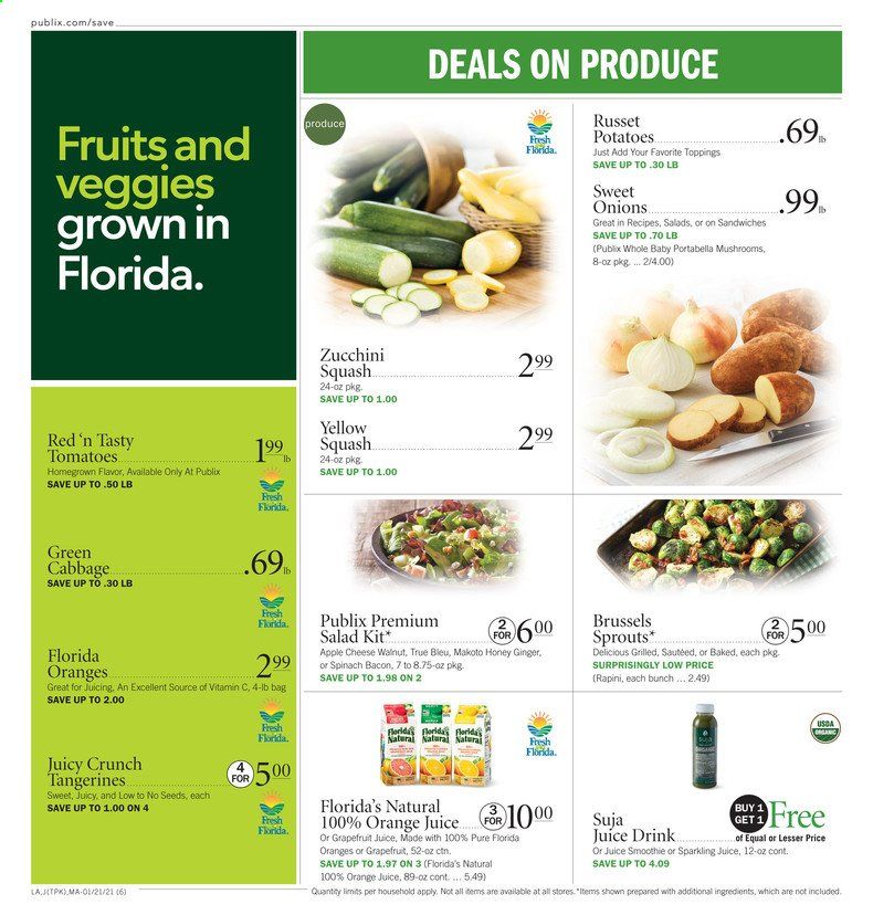 Publix (AL, FL, GA, NC, SC, TN, VA) Weekly Ad Flyer January 21 to January 27