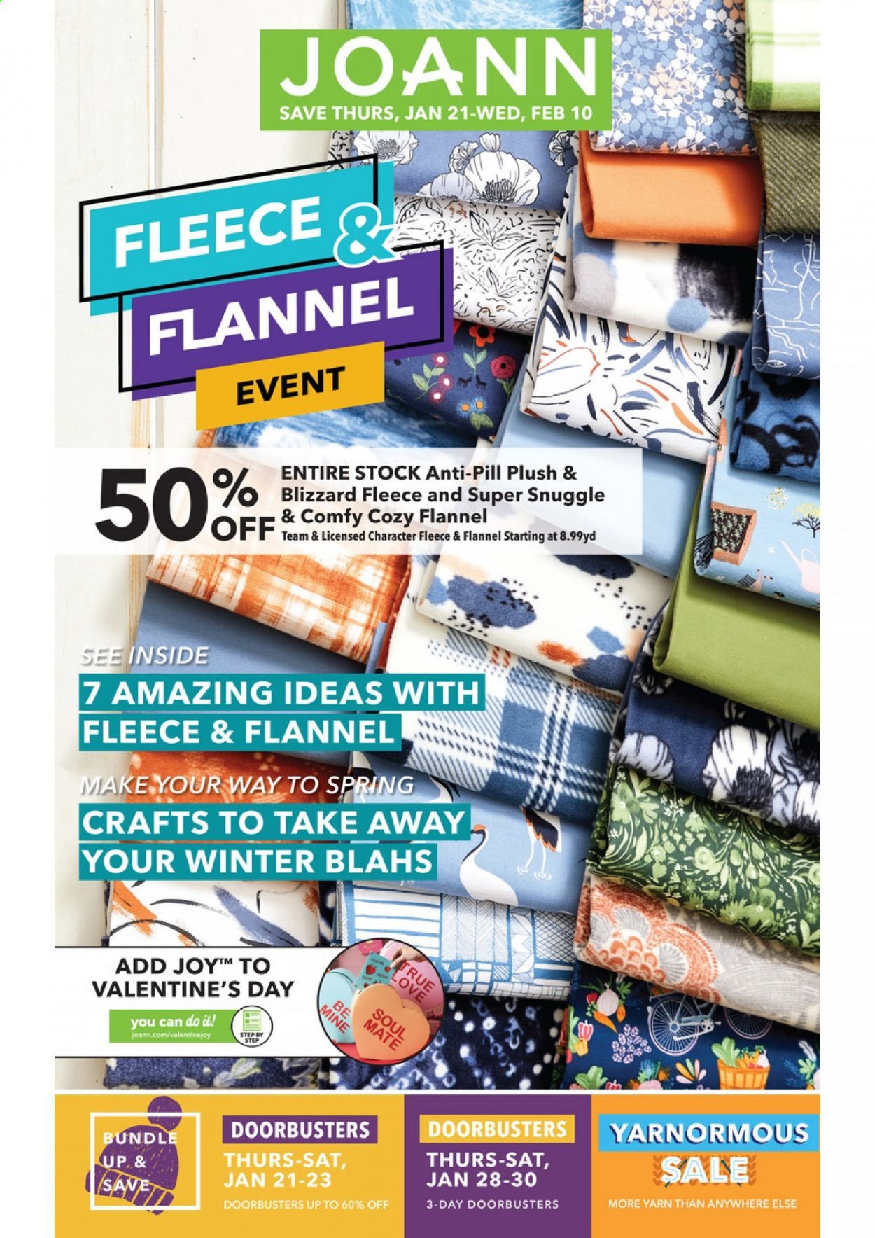JOANN Weekly Ad Flyer January 21 to February 10