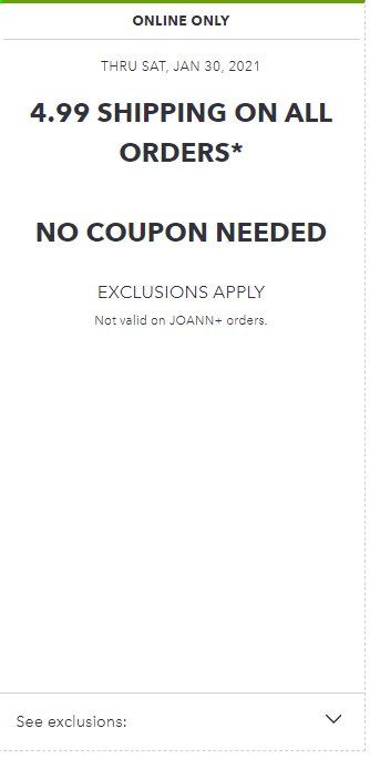 JOANN Weekly Ad Flyer January 21 to January 30