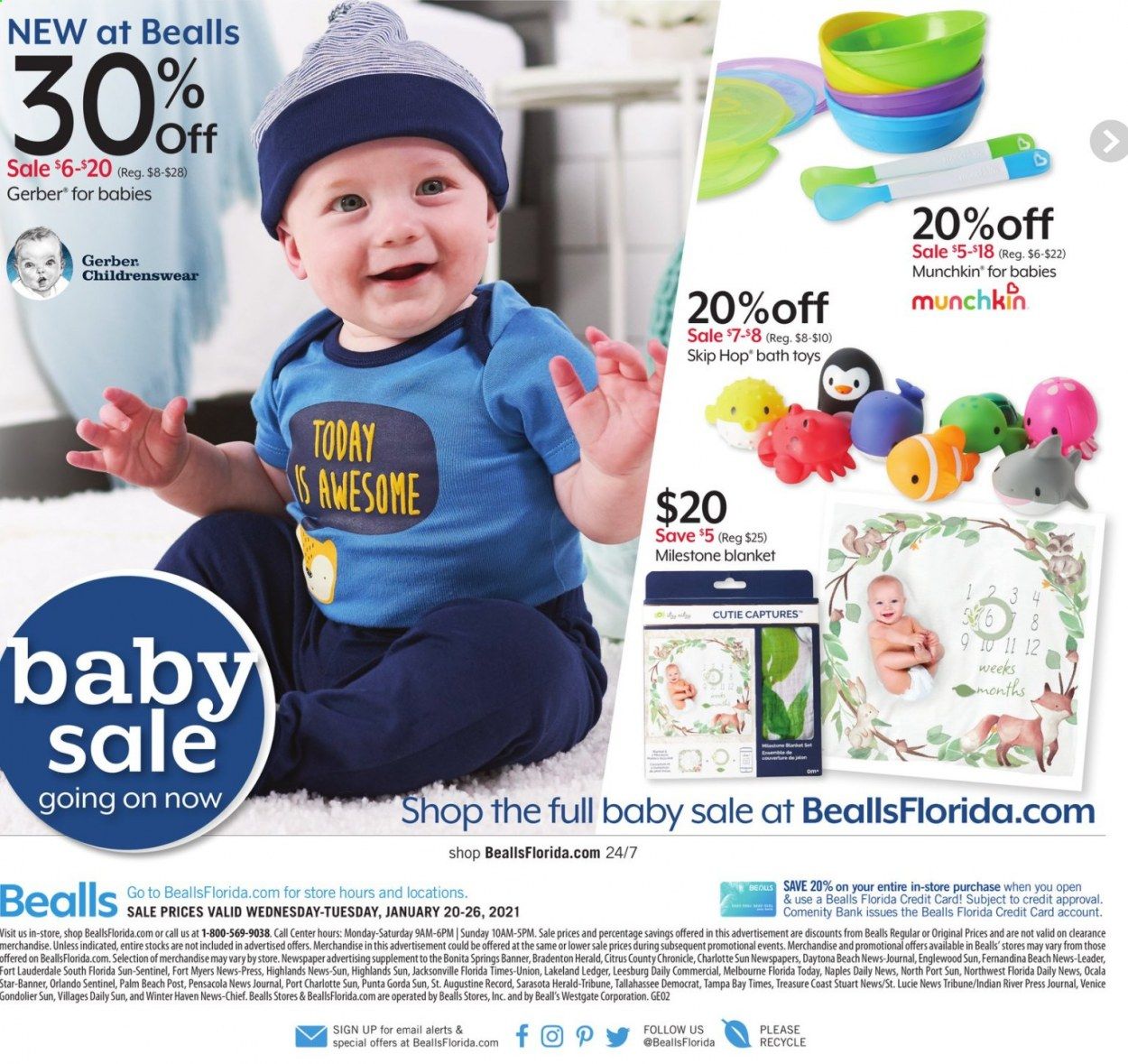 Bealls Florida Weekly Ad Flyer January 20 to January 26