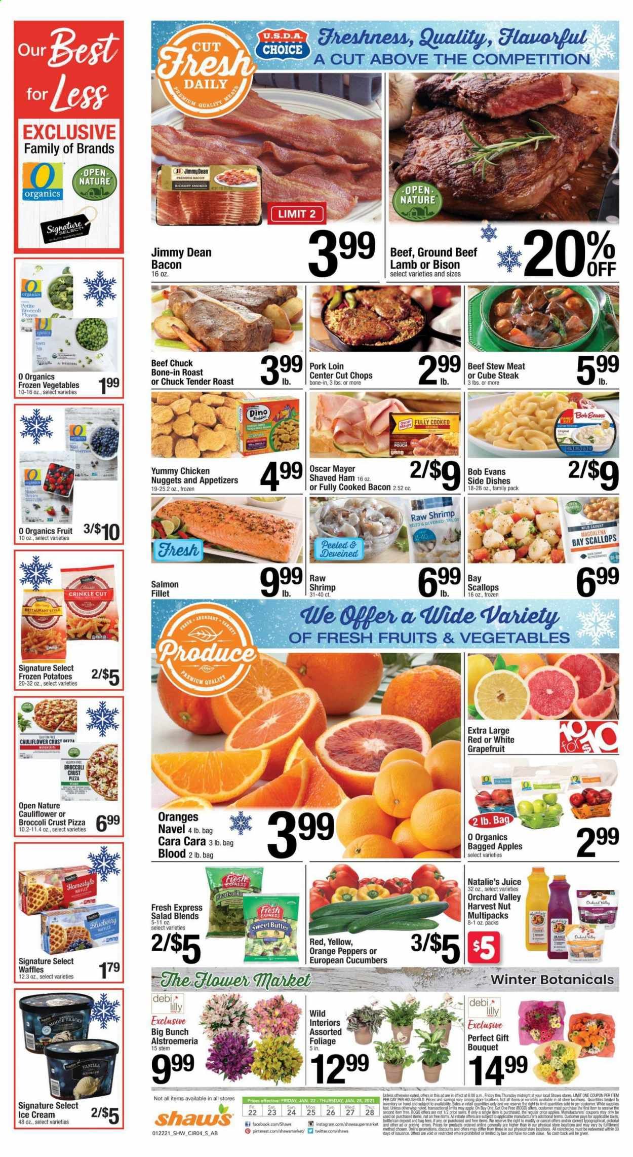 Shaw’s (MA, ME, NH, RI, VT) Weekly Ad Flyer January 22 to January 28
