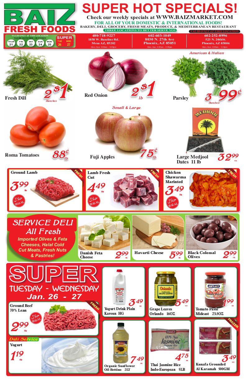 Baiz Market Weekly Ad Flyer January 21 to January 27, 2021