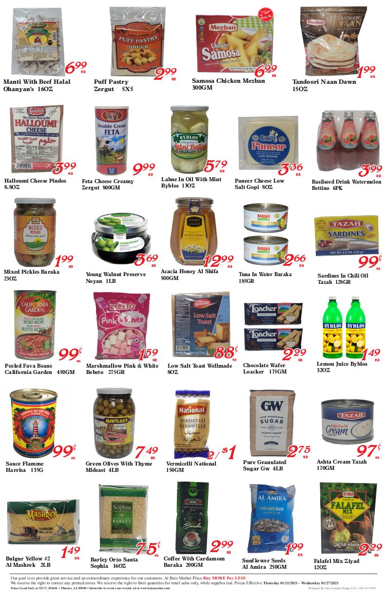 Baiz Market Weekly Ad Flyer January 21 to January 27, 2021