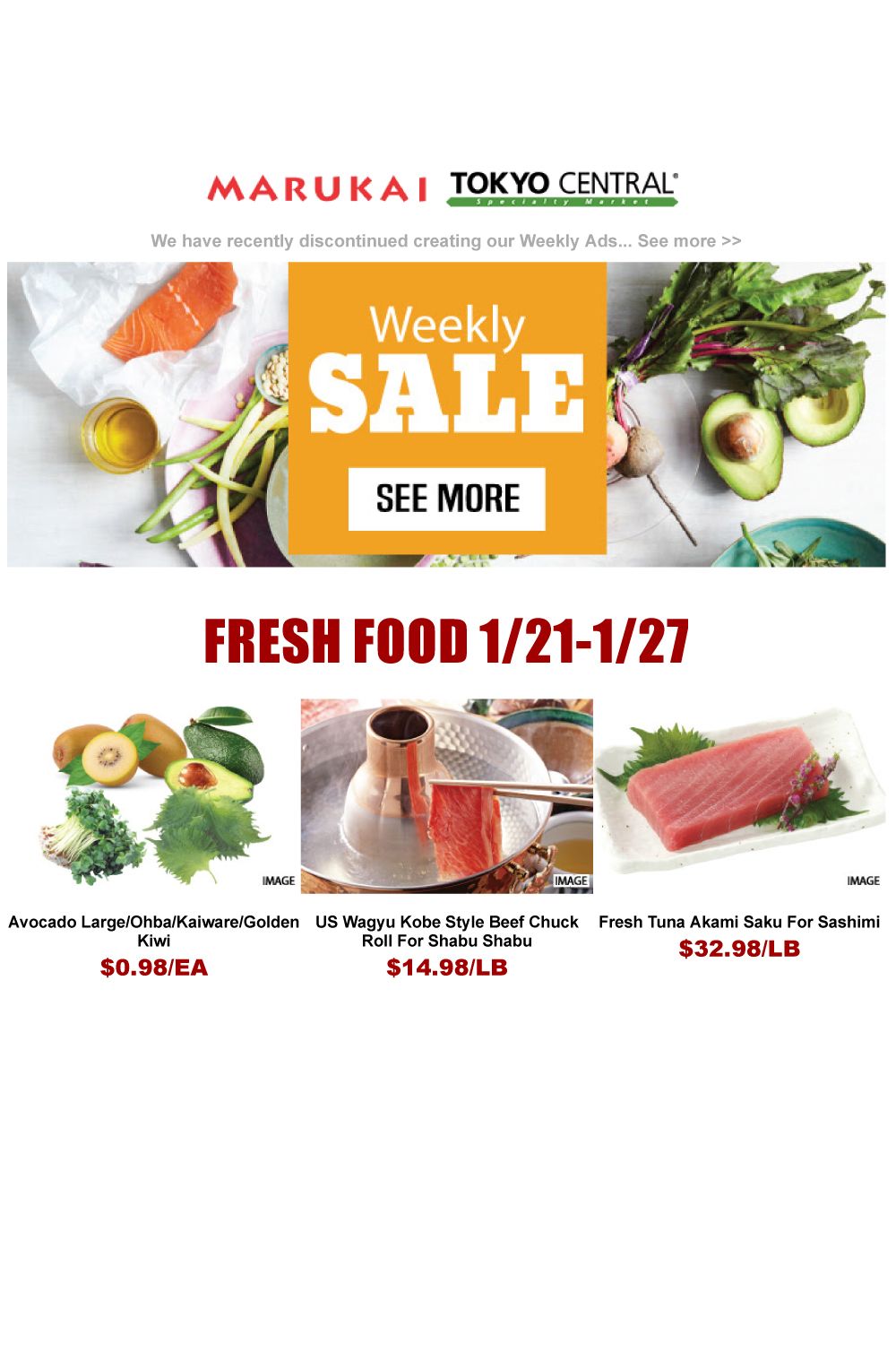 Marukai Weekly Ad Flyer January 21 to January 27, 2021