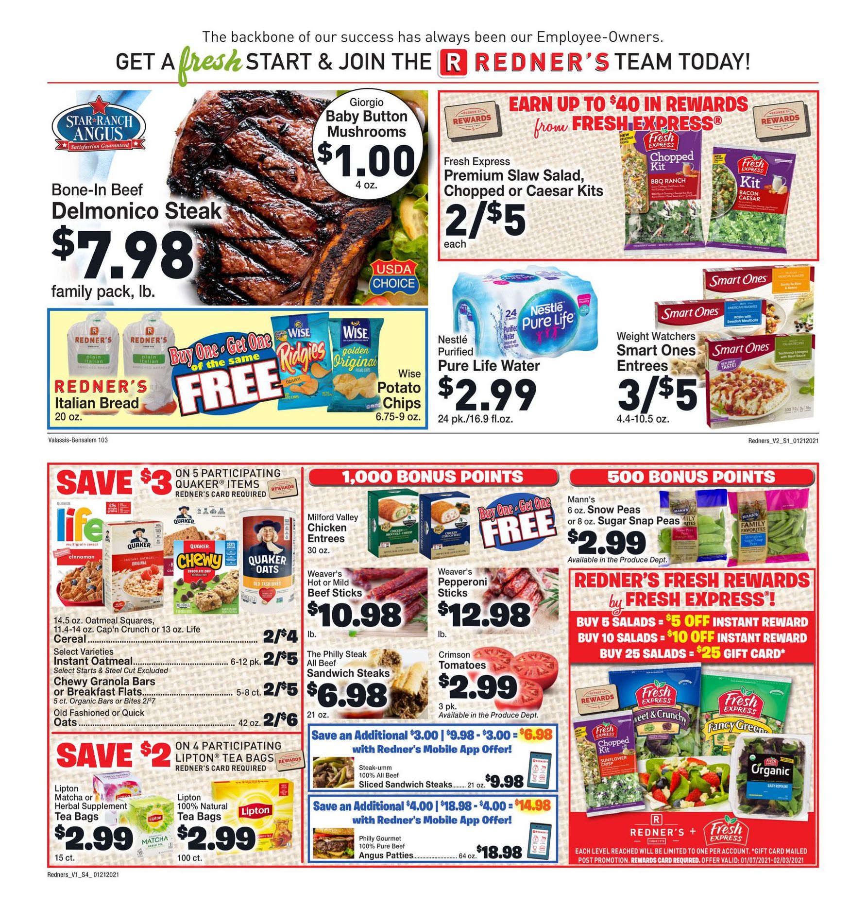 Redner's Markets Weekly Ad Flyer January 21 to January 27, 2021