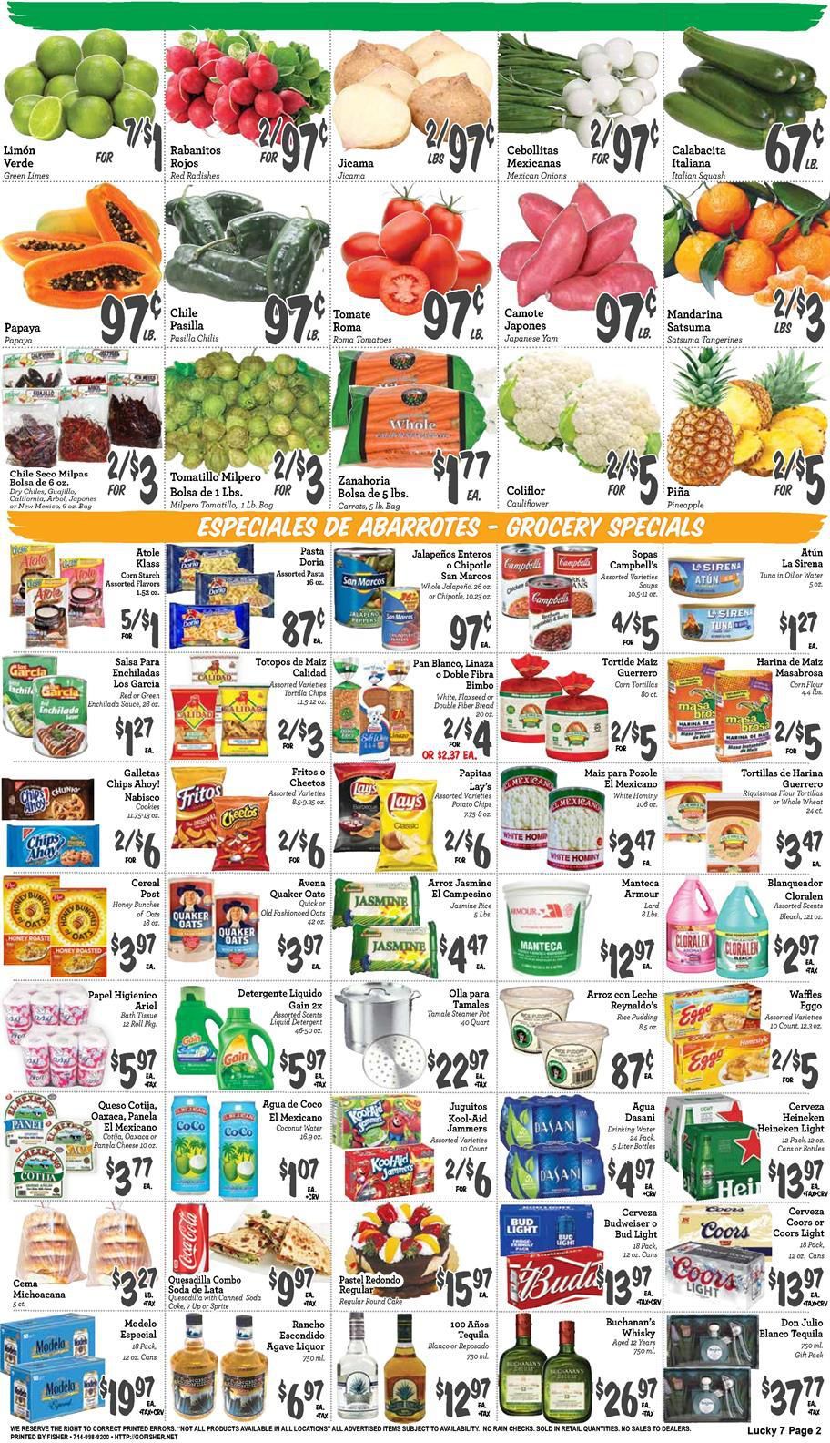 Lucky 7 Supermarket Weekly Ad Flyer January 20 to January 26, 2021