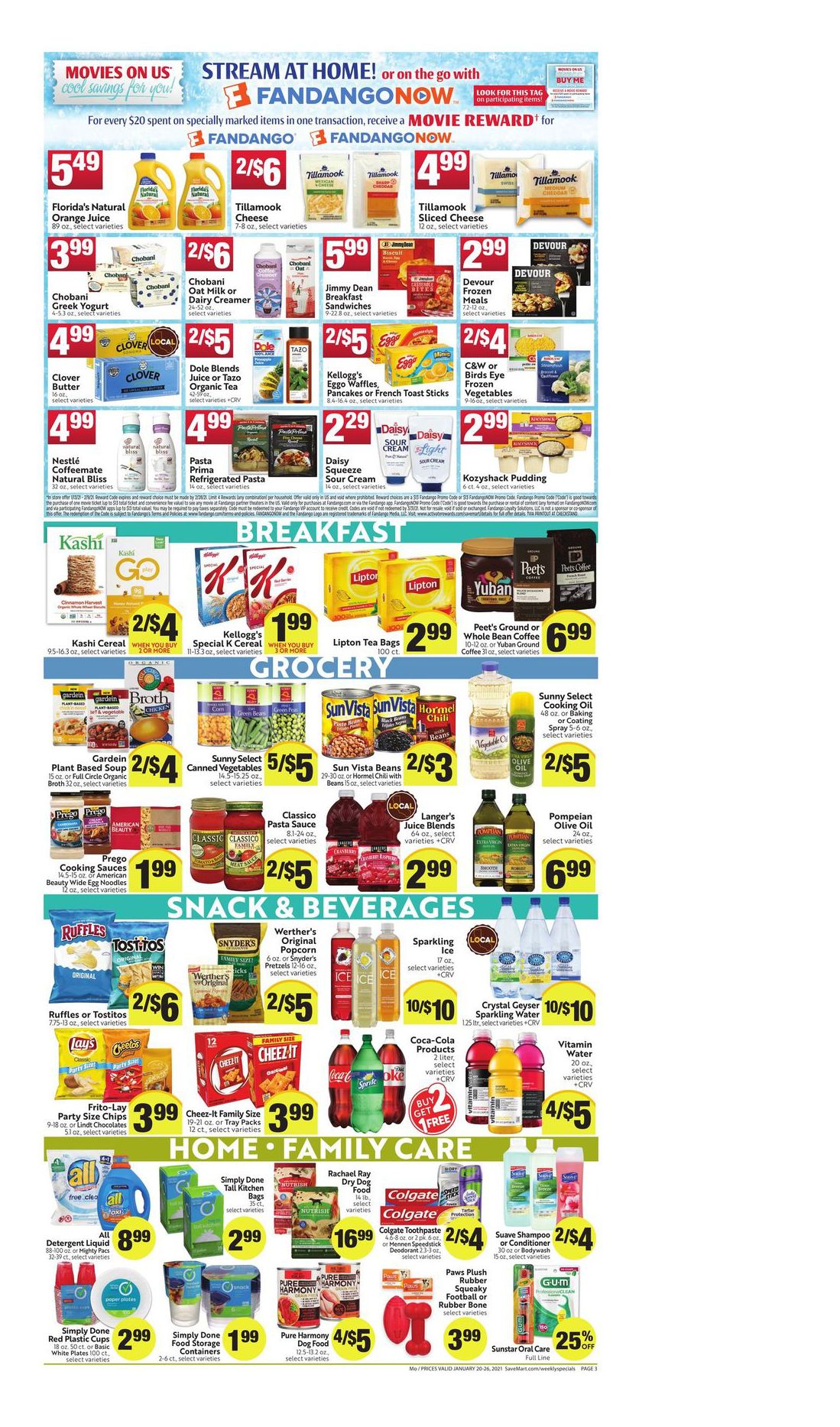 Save Mart Weekly Ad Flyer January 20 to January 26, 2021