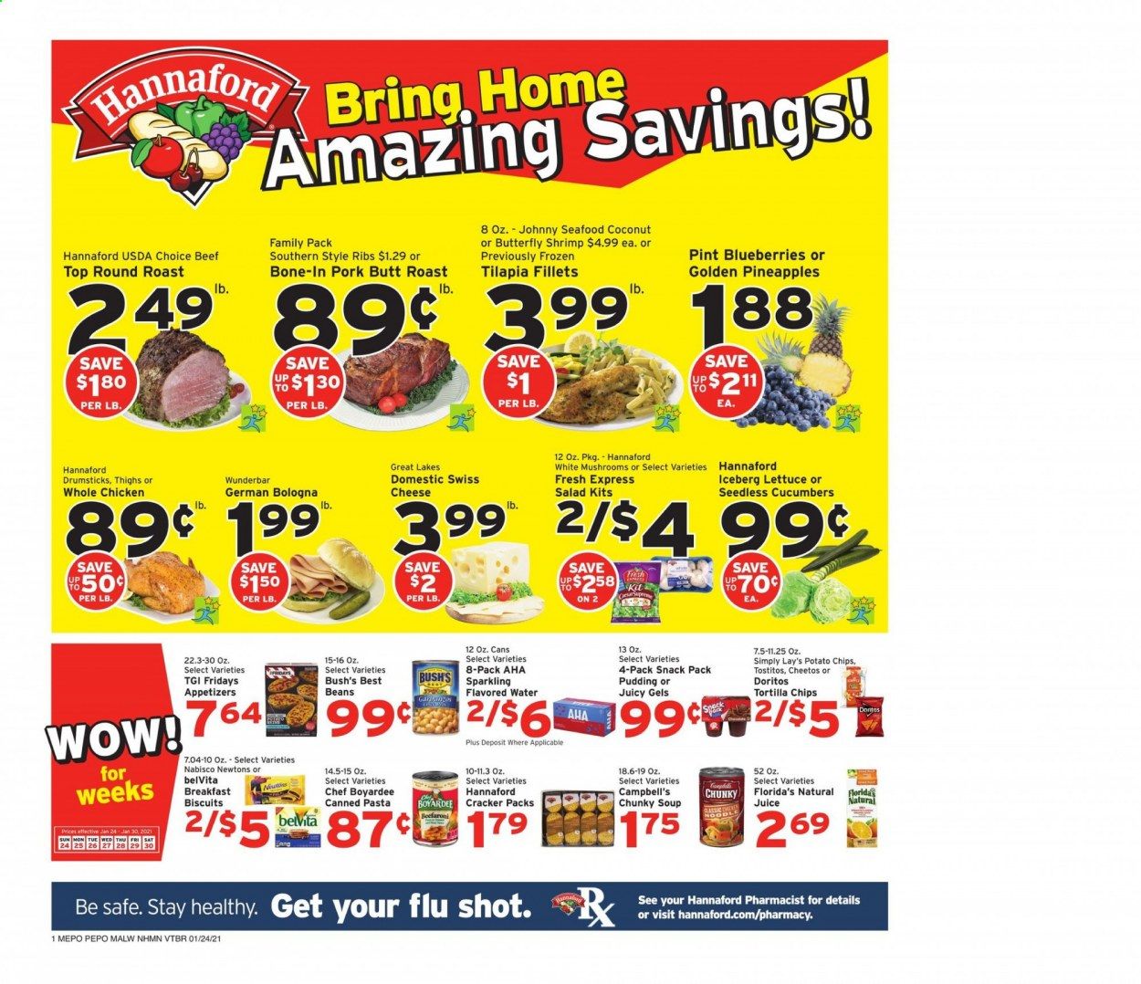 Hannaford (NH) Weekly Ad Flyer January 24 to January 30