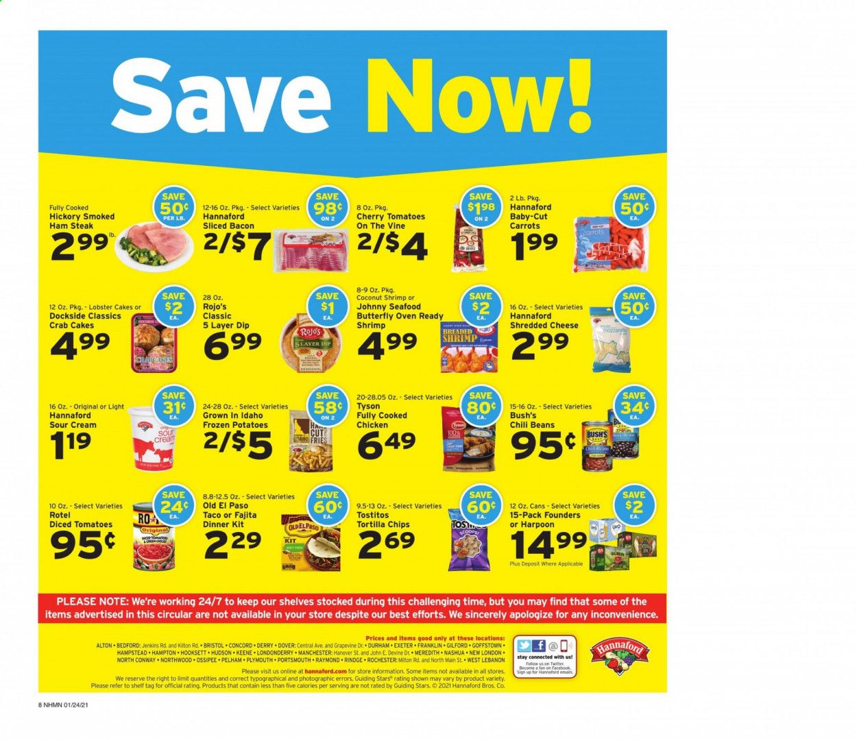 Hannaford (NH) Weekly Ad Flyer January 24 to January 30